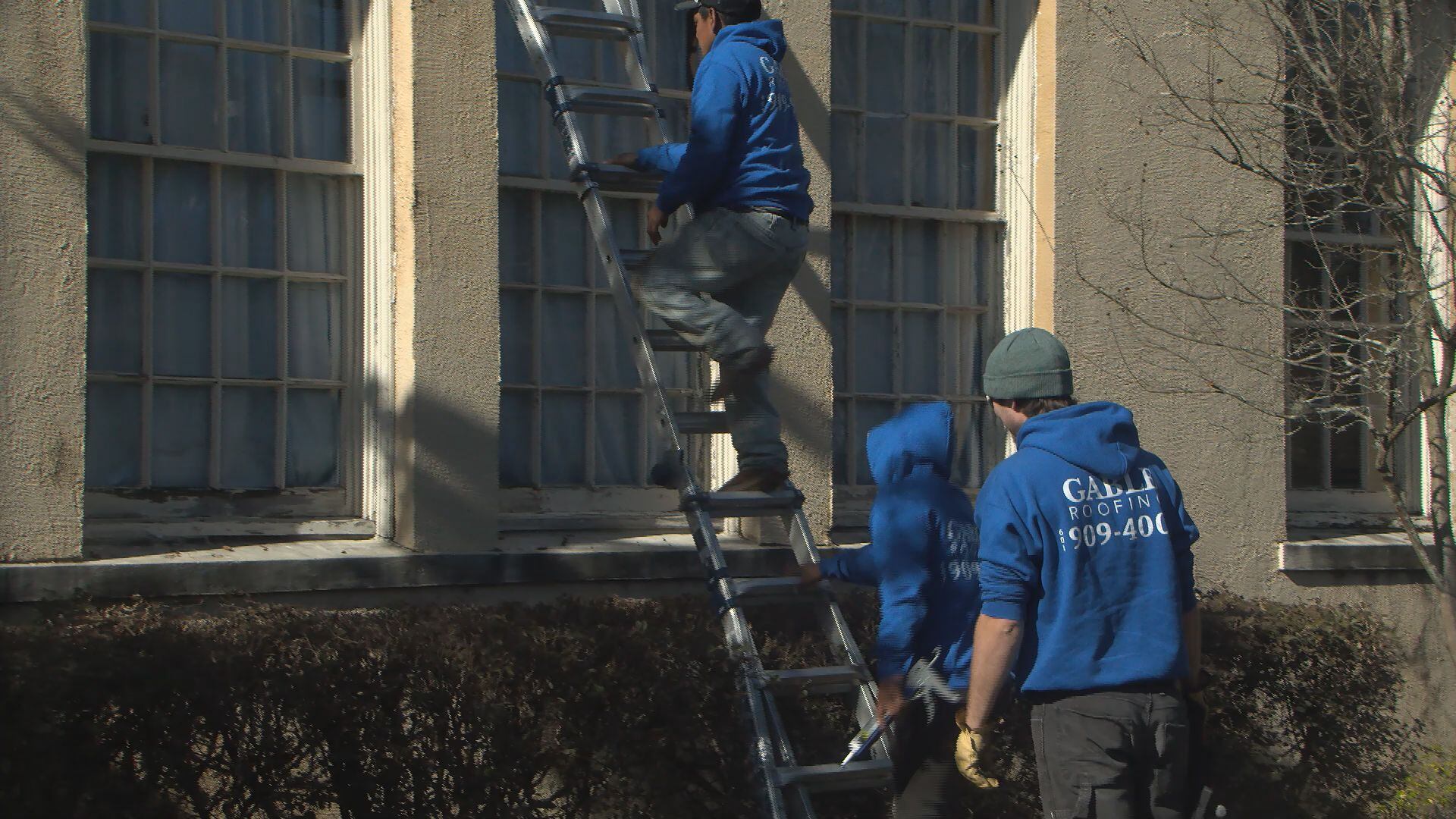 Various organizations come together to make free roof repairs at ...
