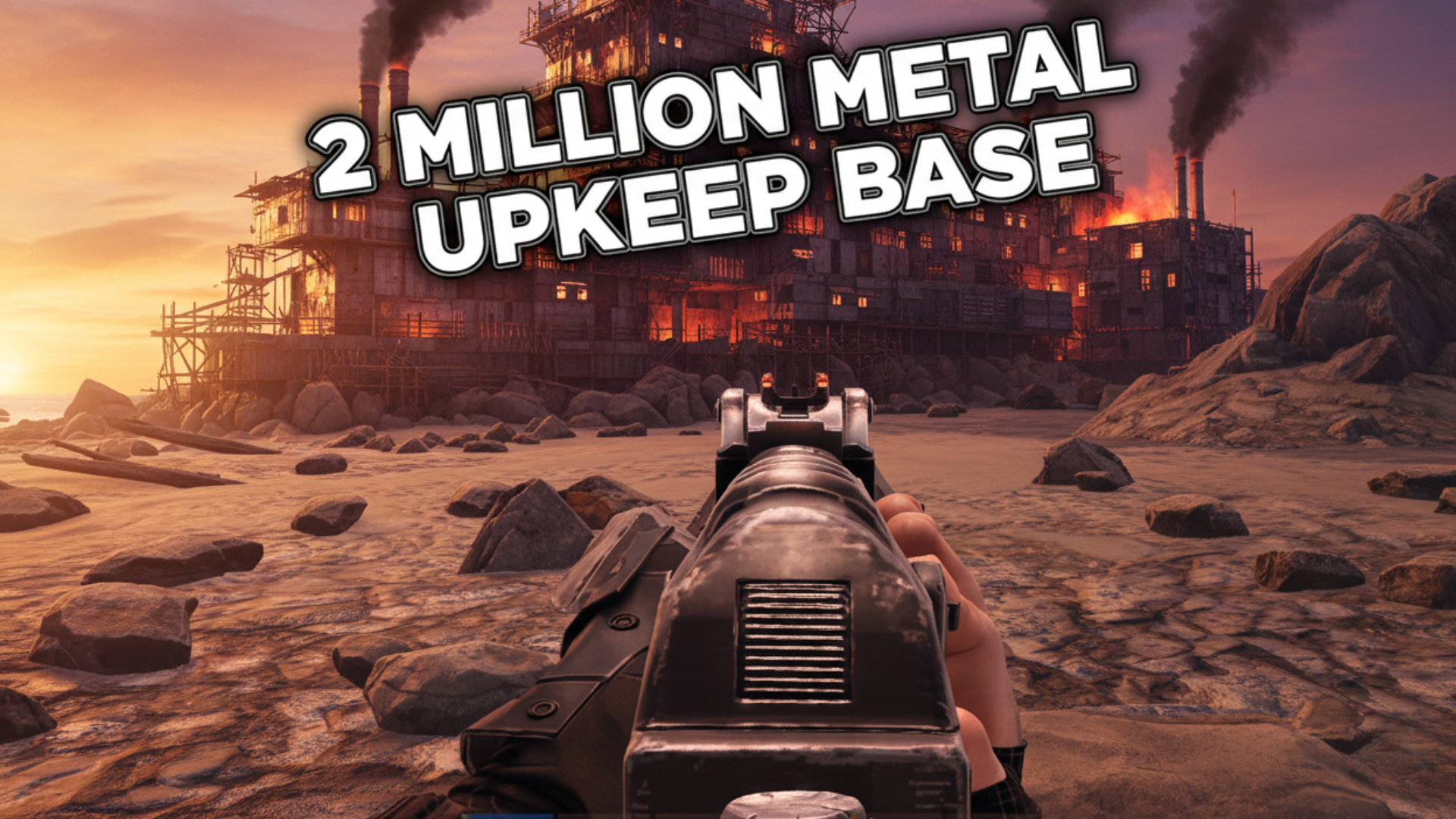 Raiding a 2 million metal base: One wall, one shot!