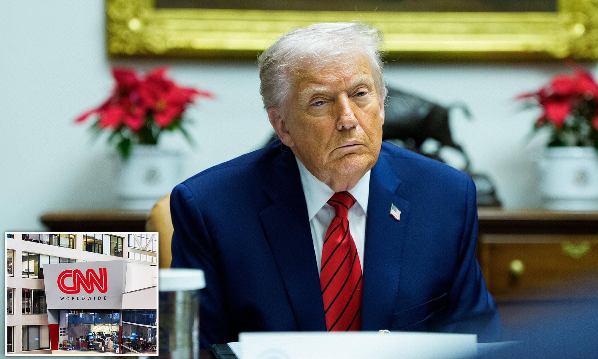 Trump rages 'corrupt' CNN must be sold and has another fiery clash with ...