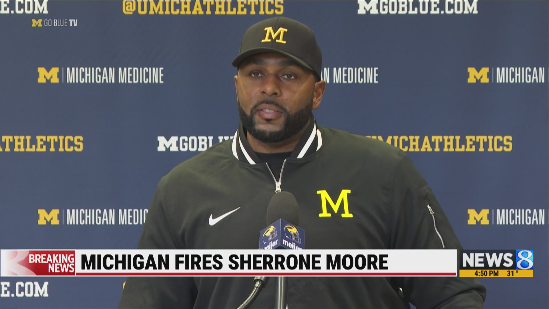 Michigan fires head football coach Sherrone Moore