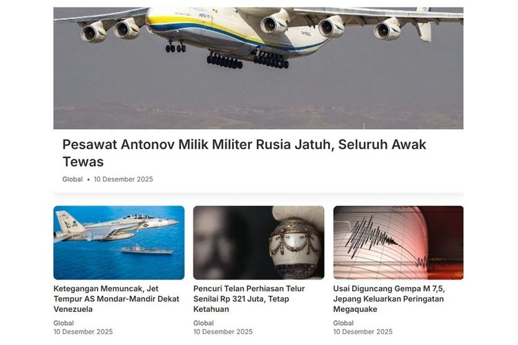 Pesawat Antonov Rusia Jatuh | Kamboja Mundur dari SEA Games 2025