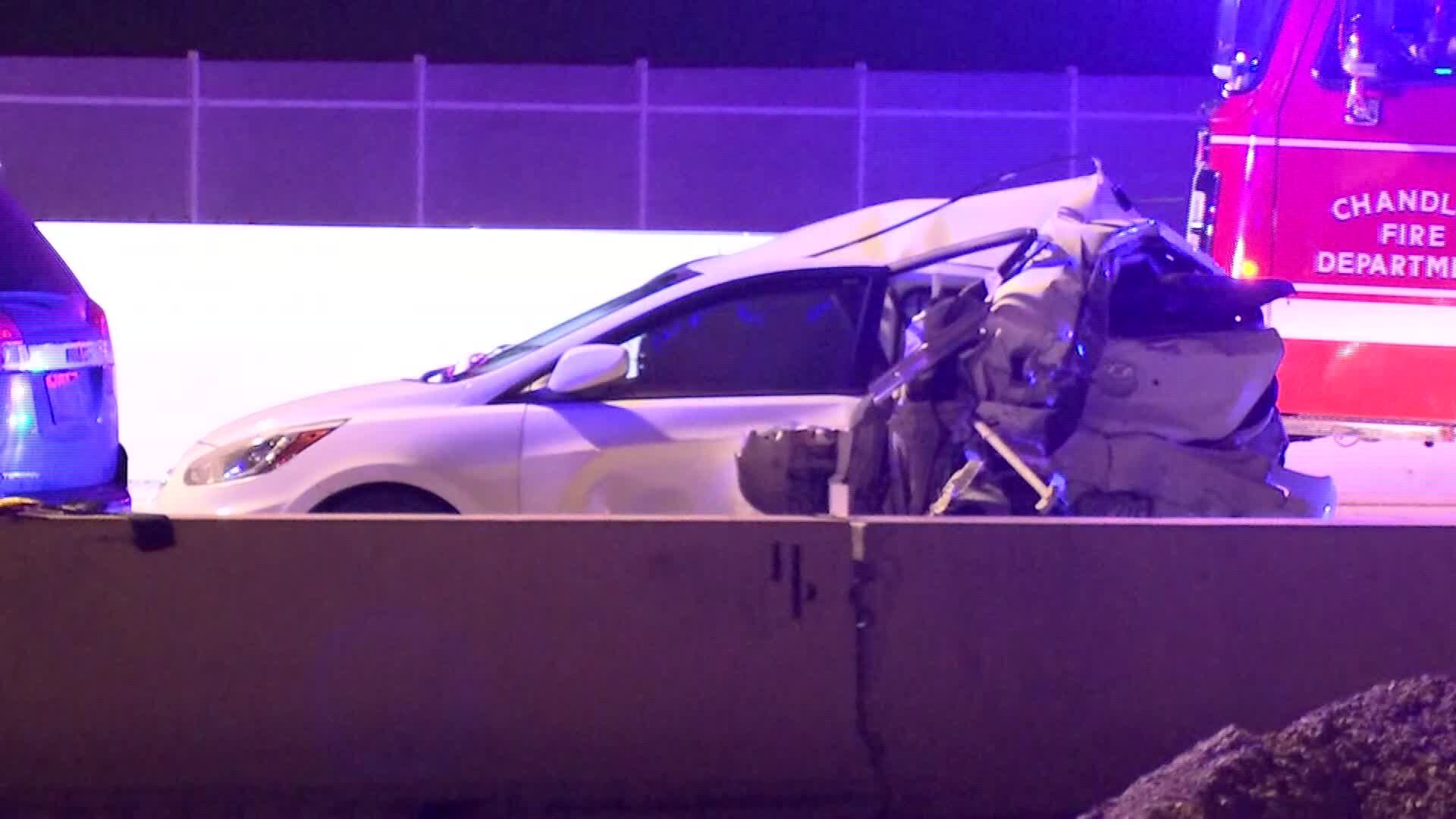 Driver killed, another hurt in rear-end wreck on Loop 202 in Chandler
