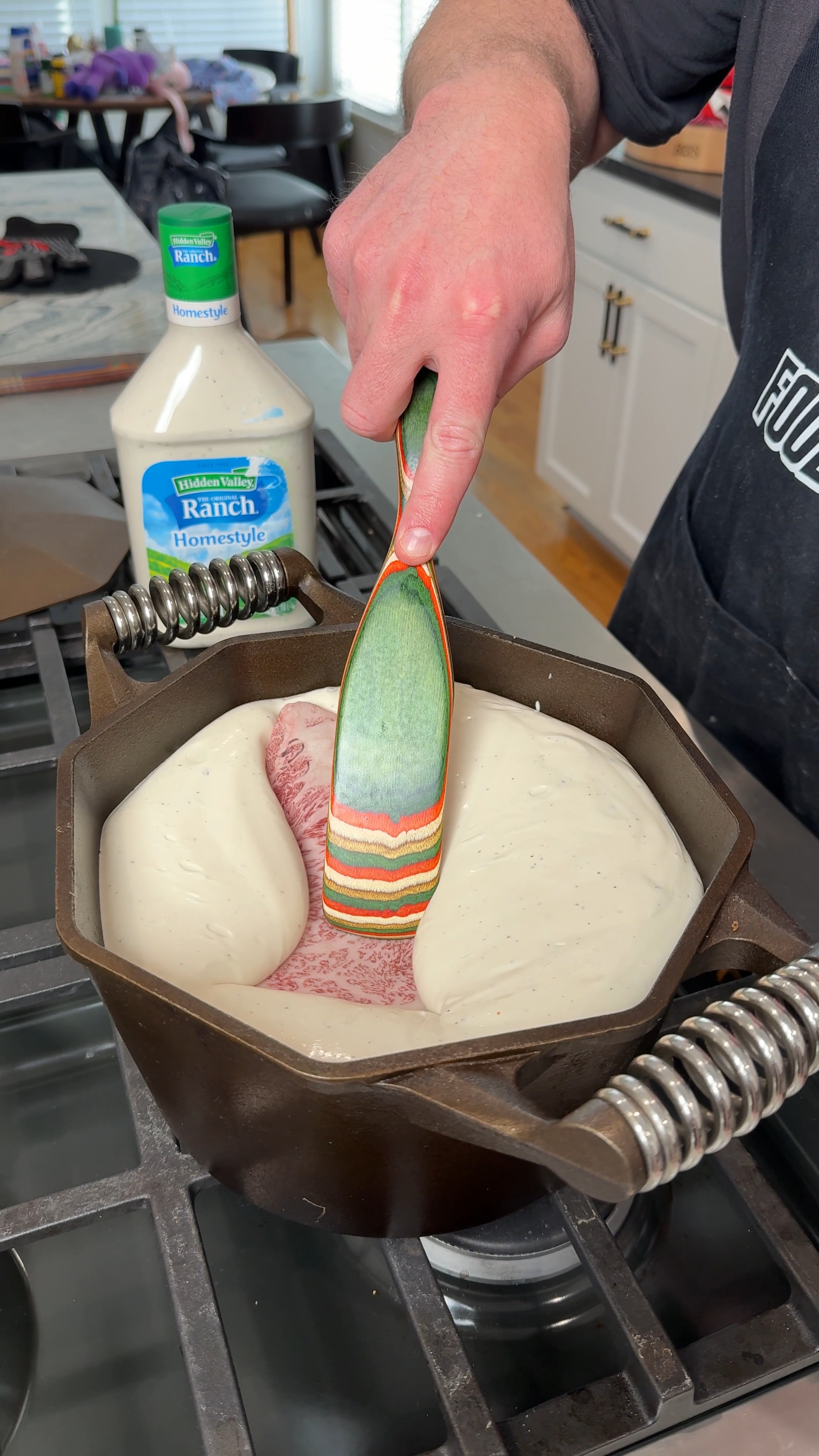Cooking A5 wagyu in ranch dressing