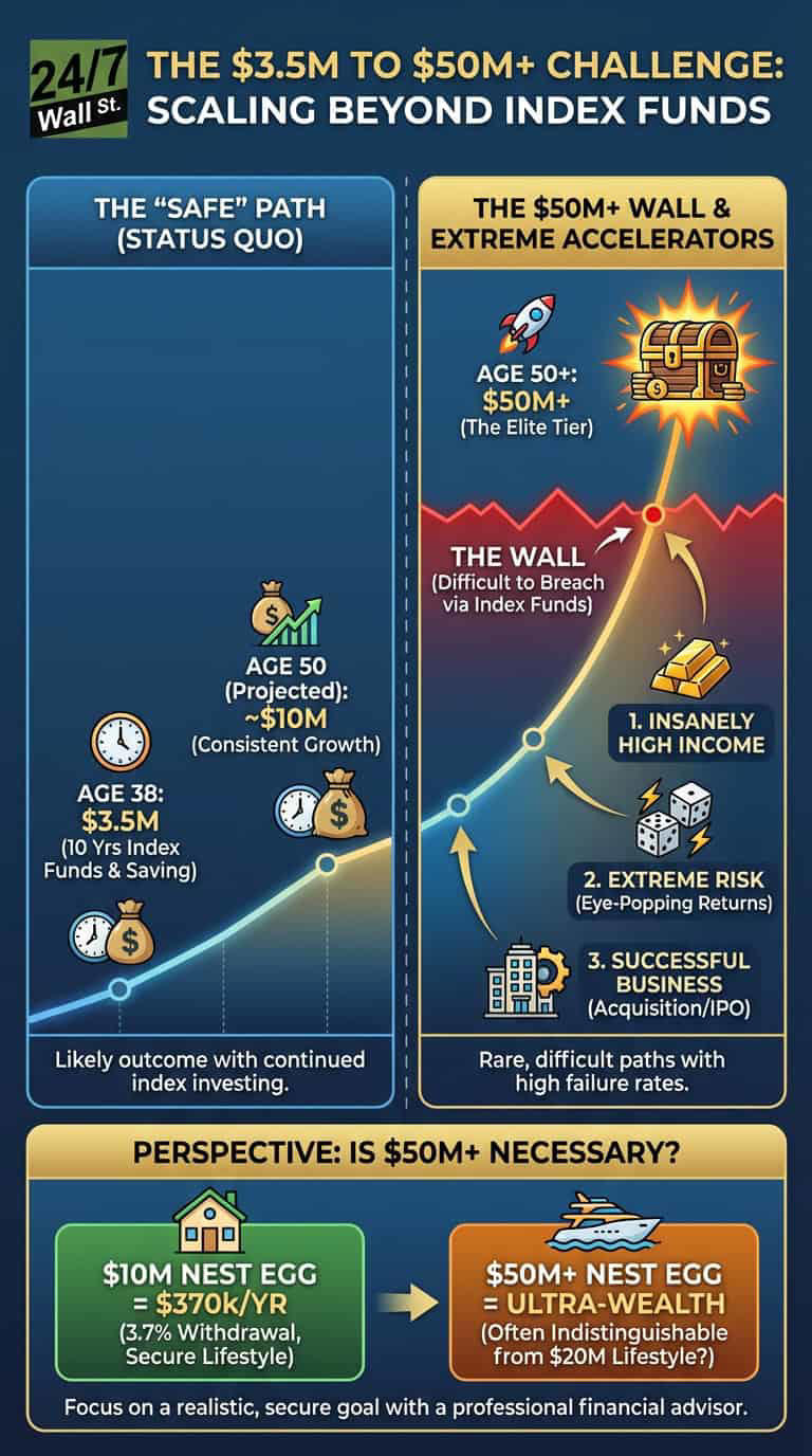 At almost 40 years old, we have $3.5 million and could hit $10 million ...