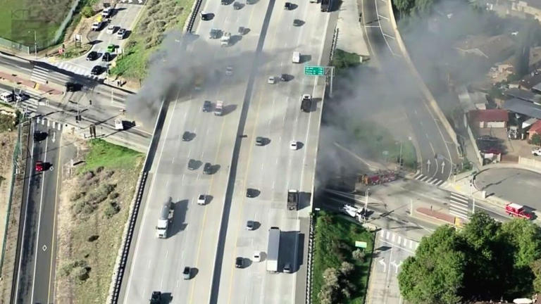 Electric school bus catches fire in Los Angeles, driver hospitalized
