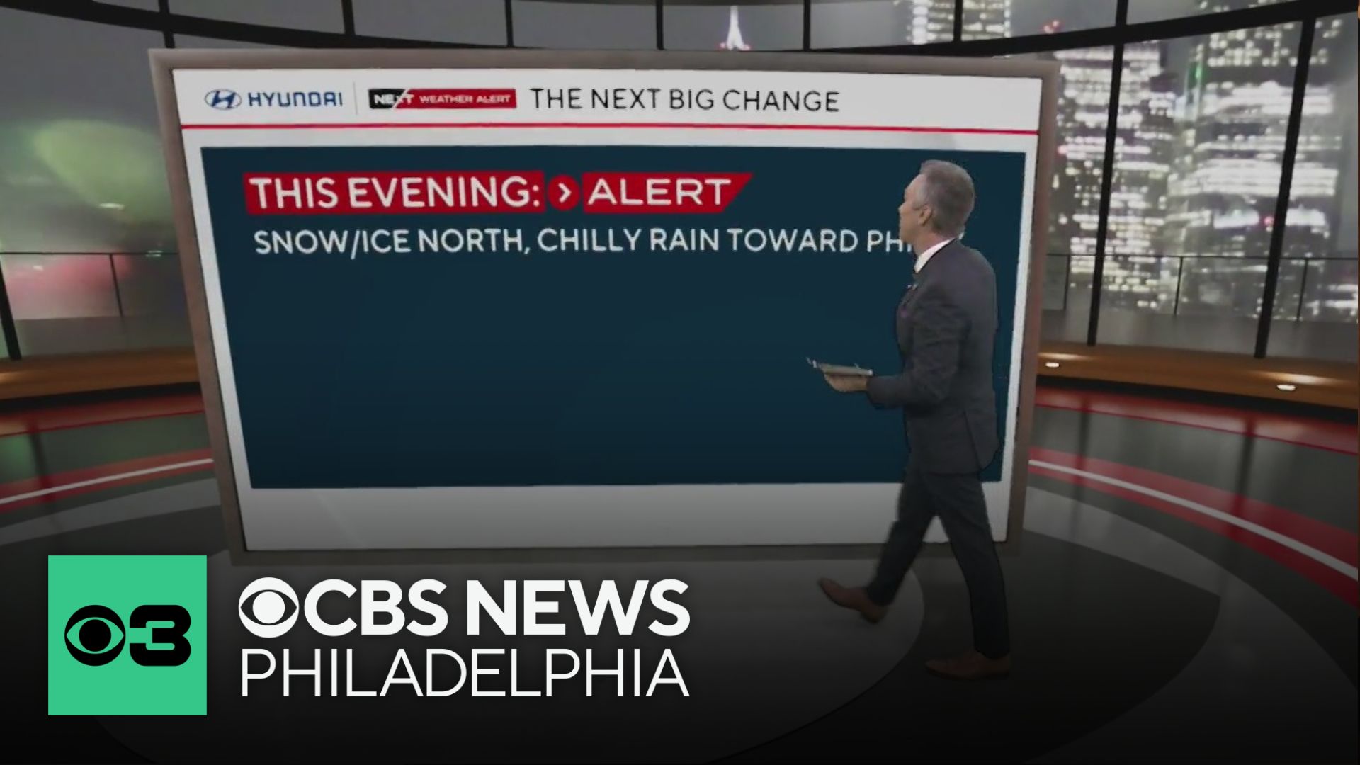Rain clears out Wednesday night in Philadelphia region