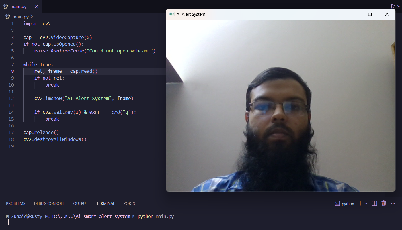 Build an AI alert system in Python - just 10 minutes to safety!
