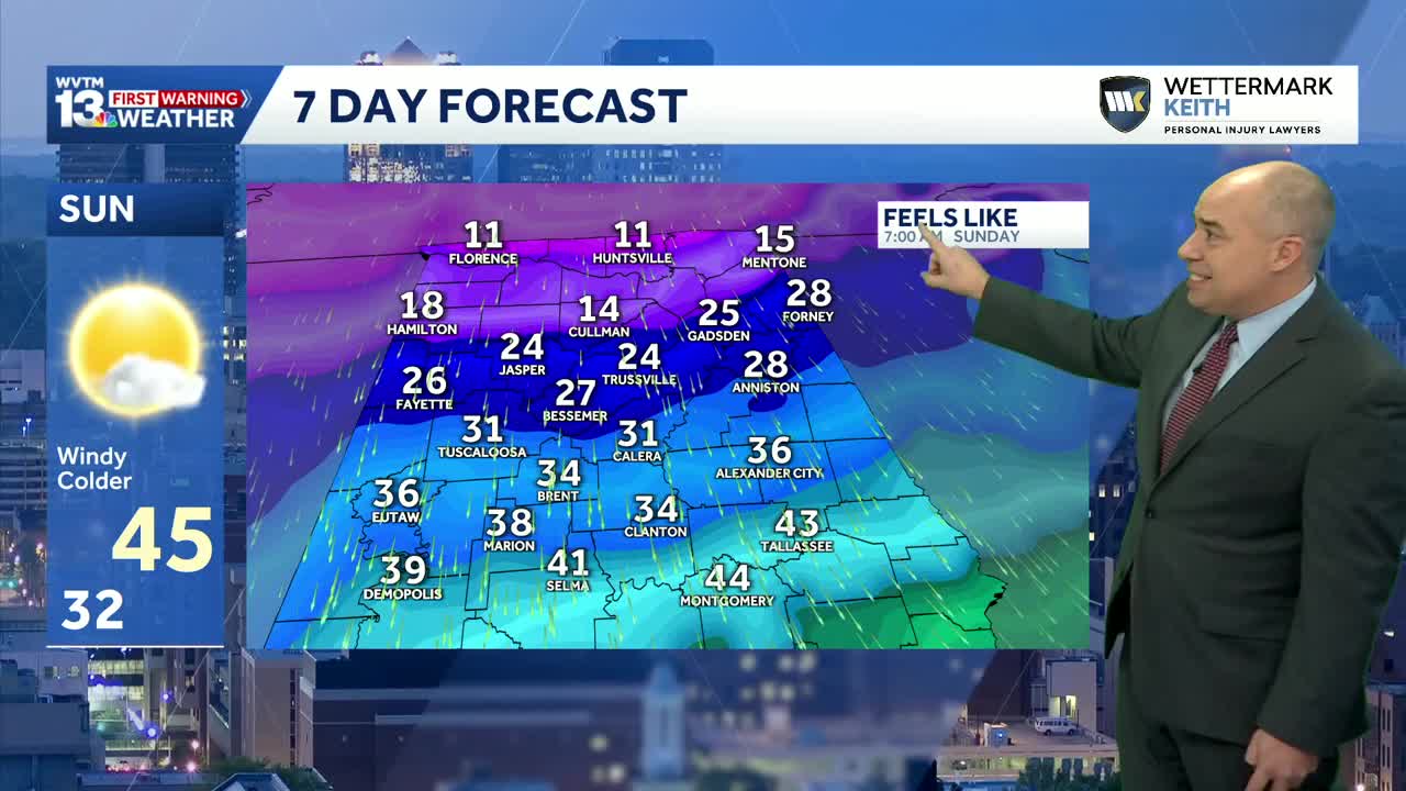 Arctic blast arrives in Alabama for the weekend, weather forecast is in ...