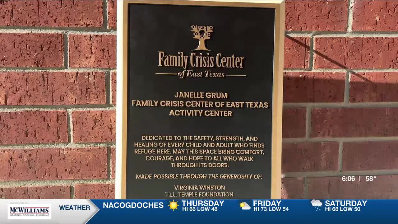 Family Crisis Center of East Texas opens new activity center