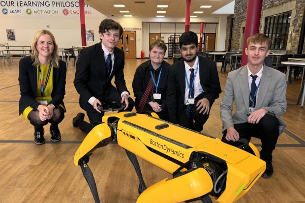 Students have been teaching robot dog new tricks