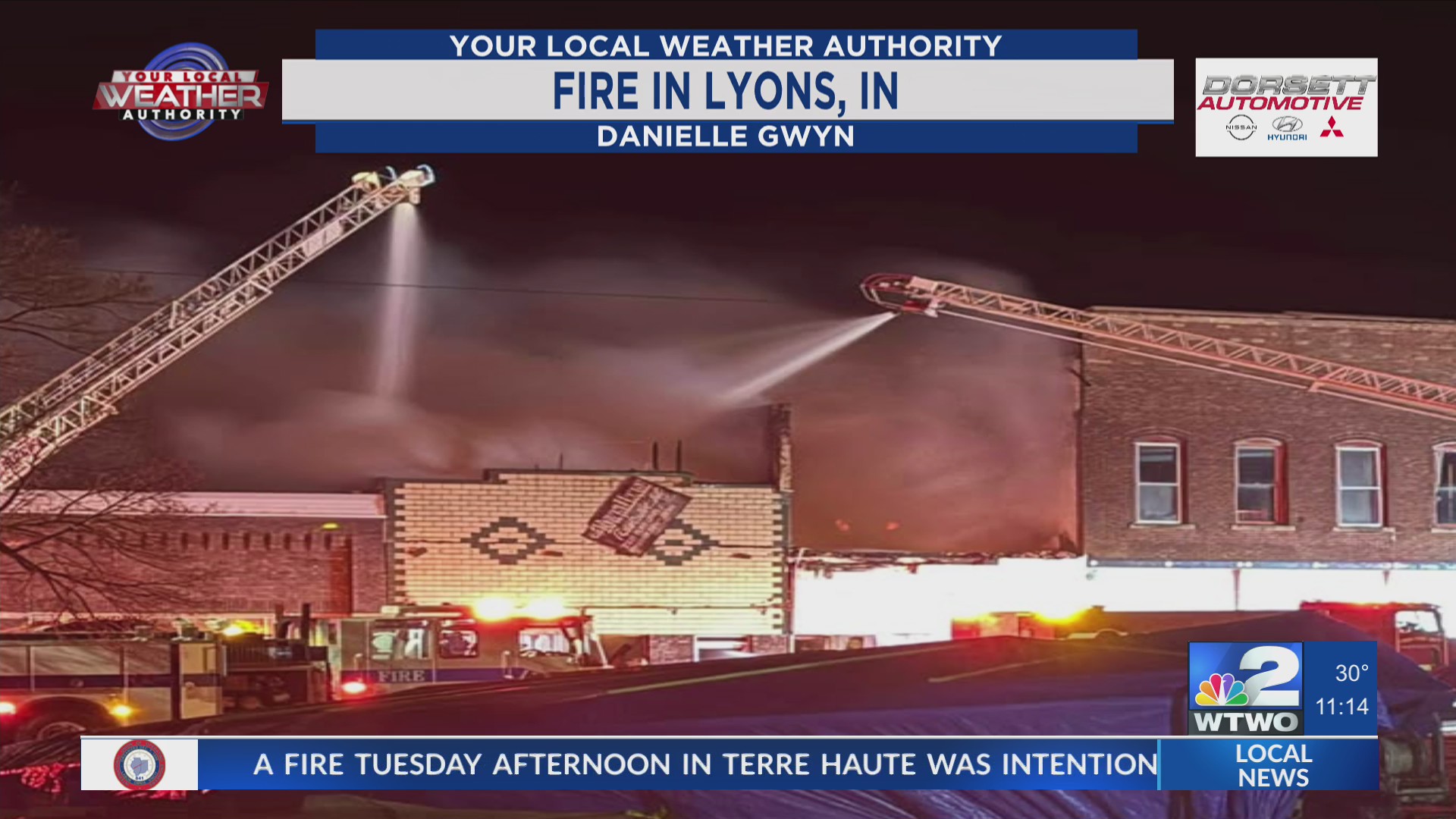 Fire reported in Lyons