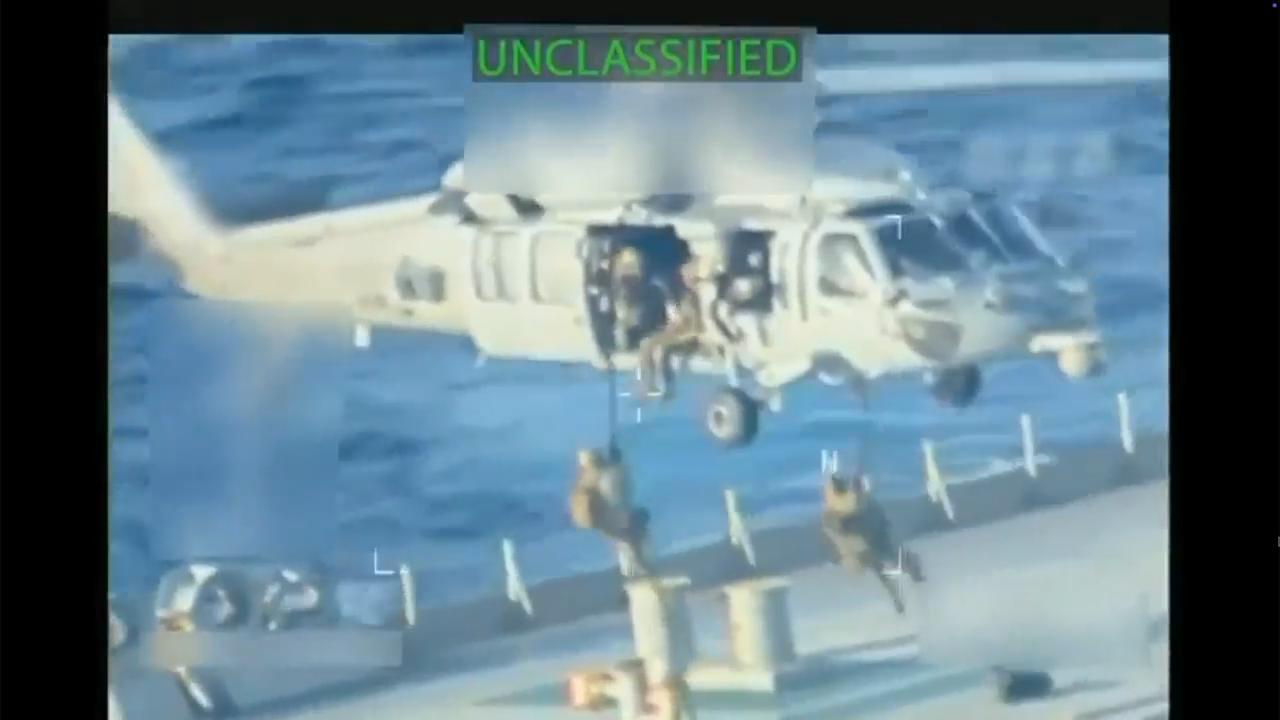 Video shows the moment US forces seize oil tanker off the coast of ...