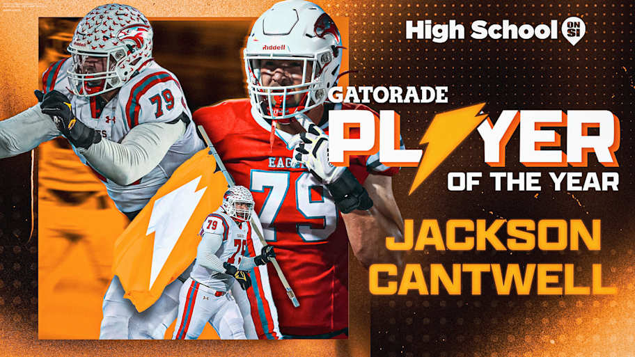Jackson Cantwell receives Gatorade National Football Player of the Year ...