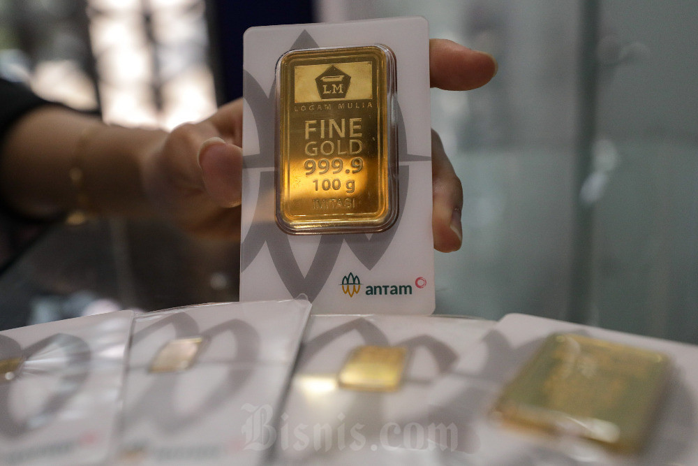Harga emas Antam hari ini naik Rp13.000, jadi Rp2,41 juta per gram