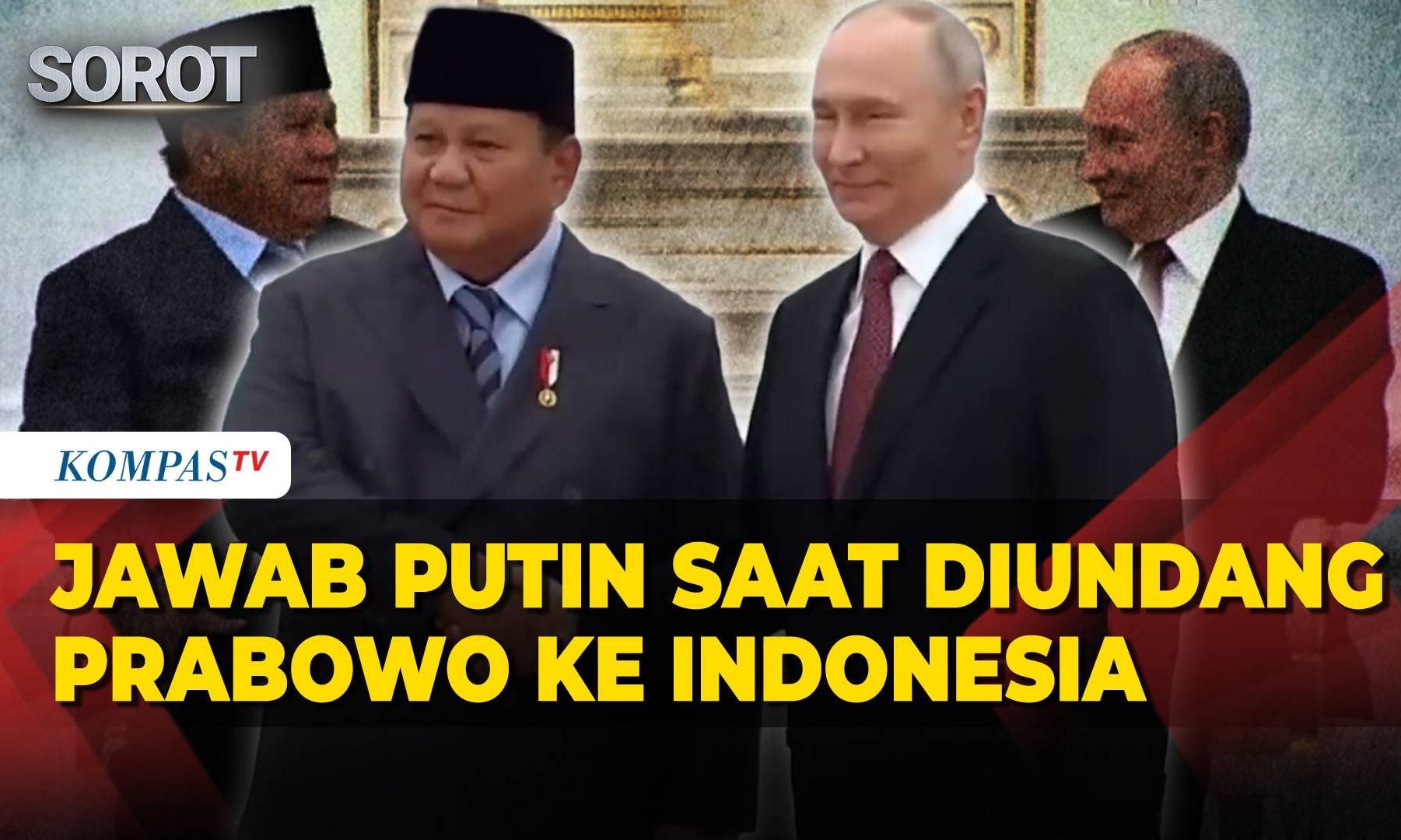 Putin Jawab Undangan Prabowo dengan Senyum