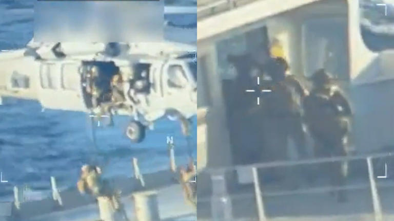 Watch: US forces seize sanctioned oil tanker off Venezuela in airborne raid
