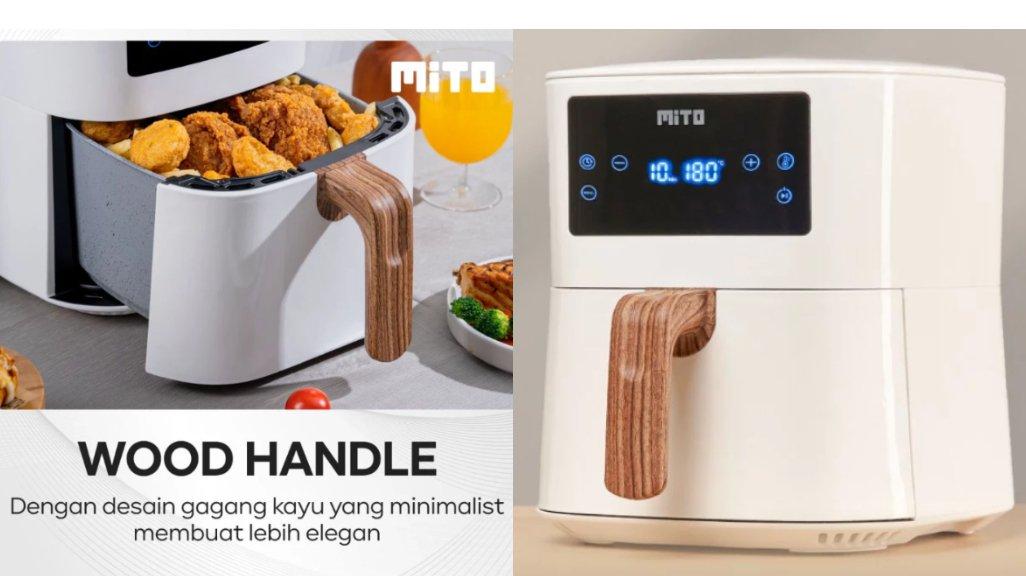 Ulasan lengkap air fryer MiTO AF1 wood yang sedang diskon: kelebihan hingga kekurangan