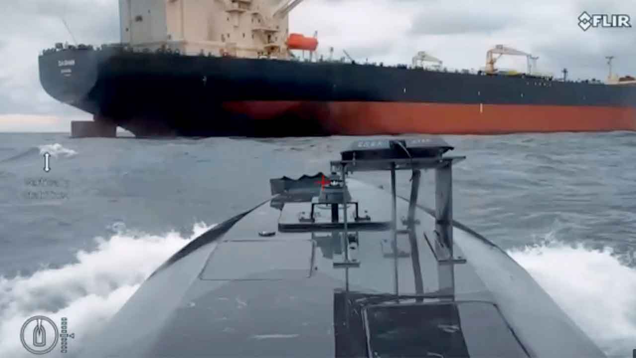 Sea Baby naval drones of the SBU strike tanker from Russia’s shadow ...
