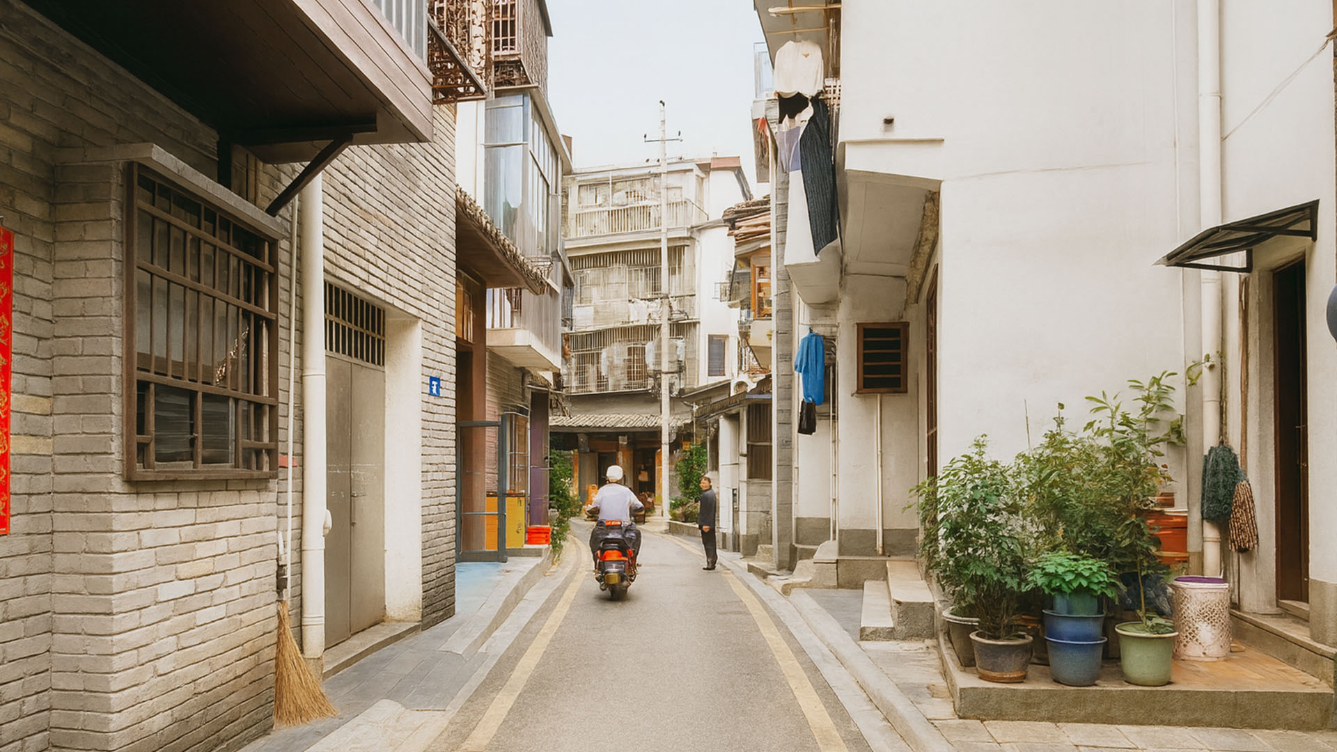 The charm of old streets still remains