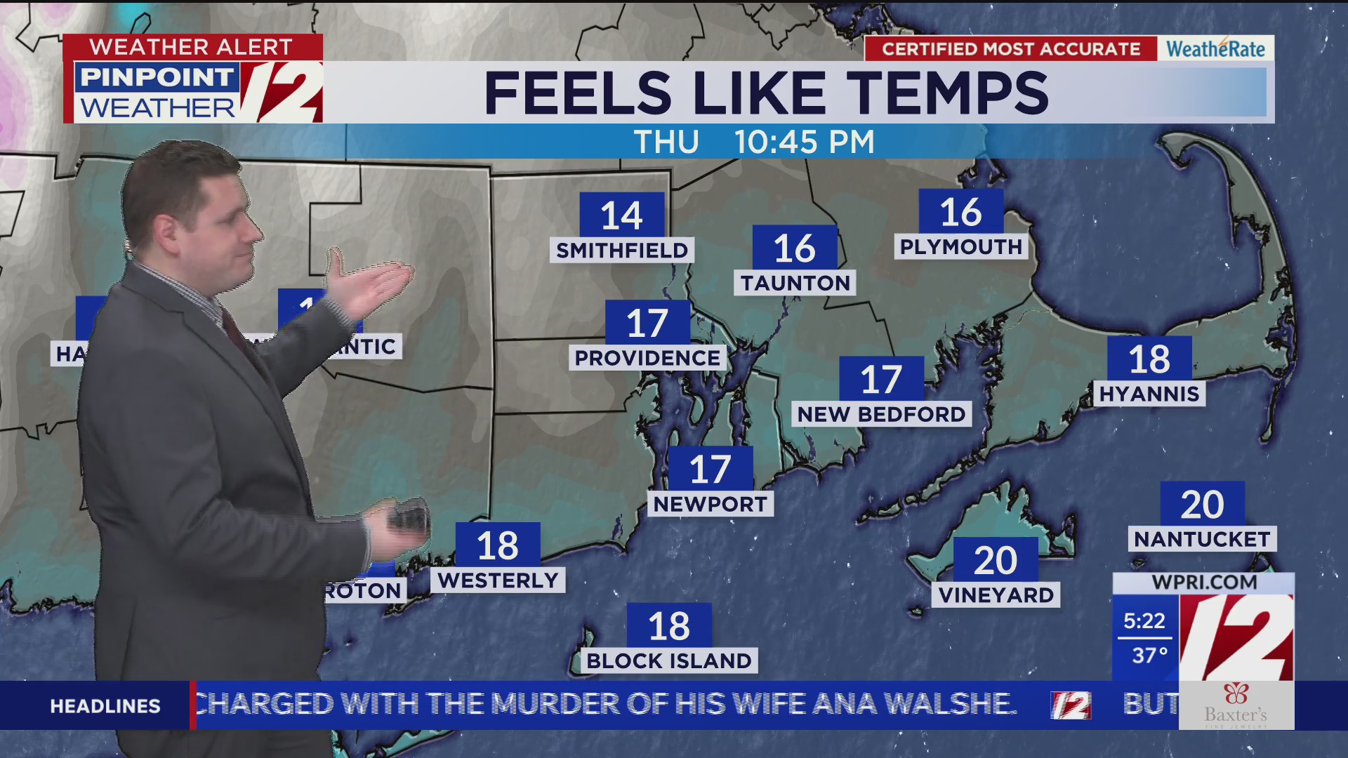 WPRI 12 weather forecast: Gusty and cold today; tracking light snow ...