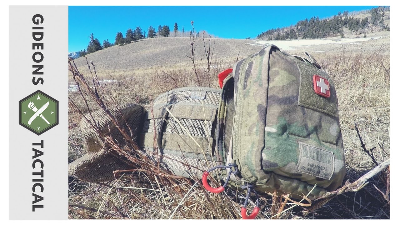High mobility first aid kit with Blackhawk quick-release pouch