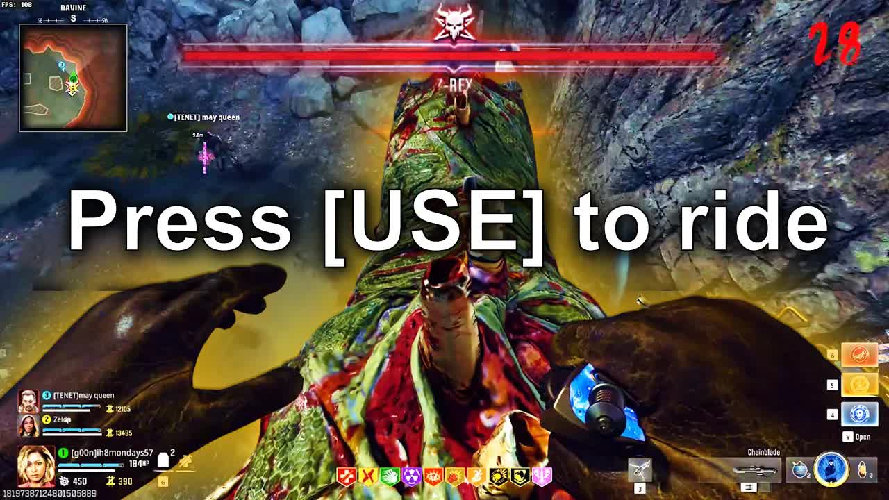 You can ride the Z-REX on Shattered Veil boss fight! (Black Ops 6 ...