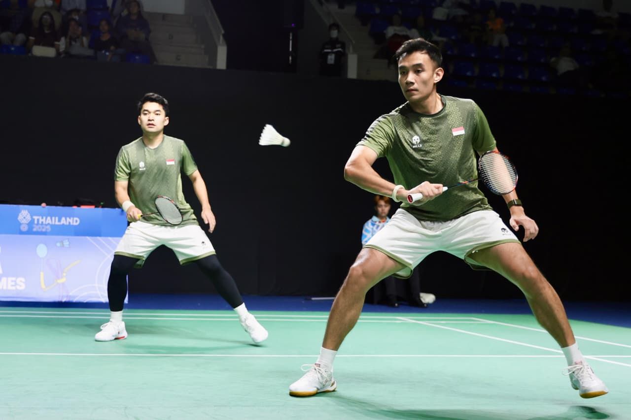 Hasil Bulu Tangkis SEA Games 2025: Misi Naik Medali Leo/Bagas Berlanjut Meski Tertinggal, Chia/Soh M