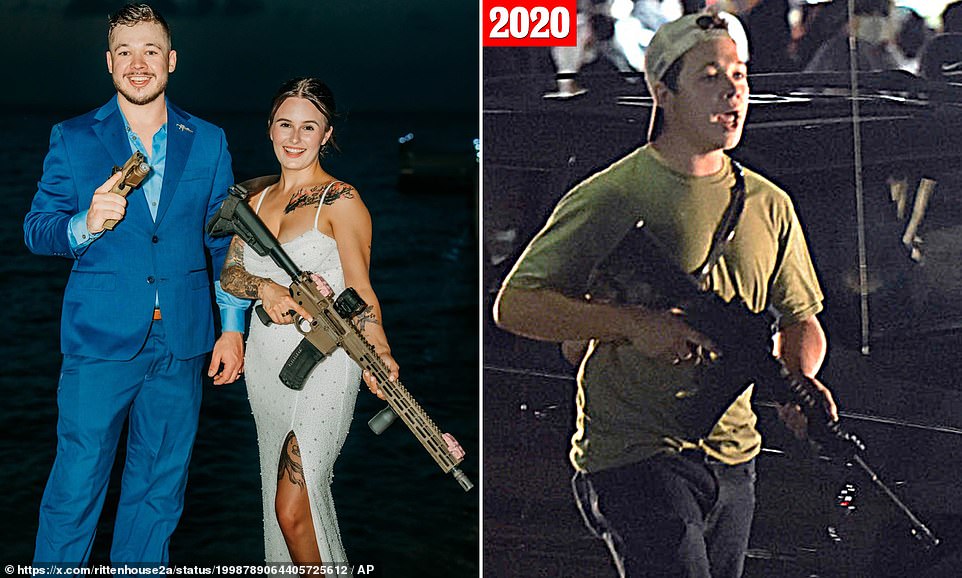 Kyle Rittenhouse returns to social media with gun-toting wedding picture