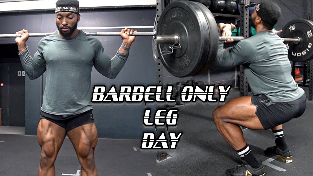 Barbell only leg workout to build big legs | Full workout and top tips