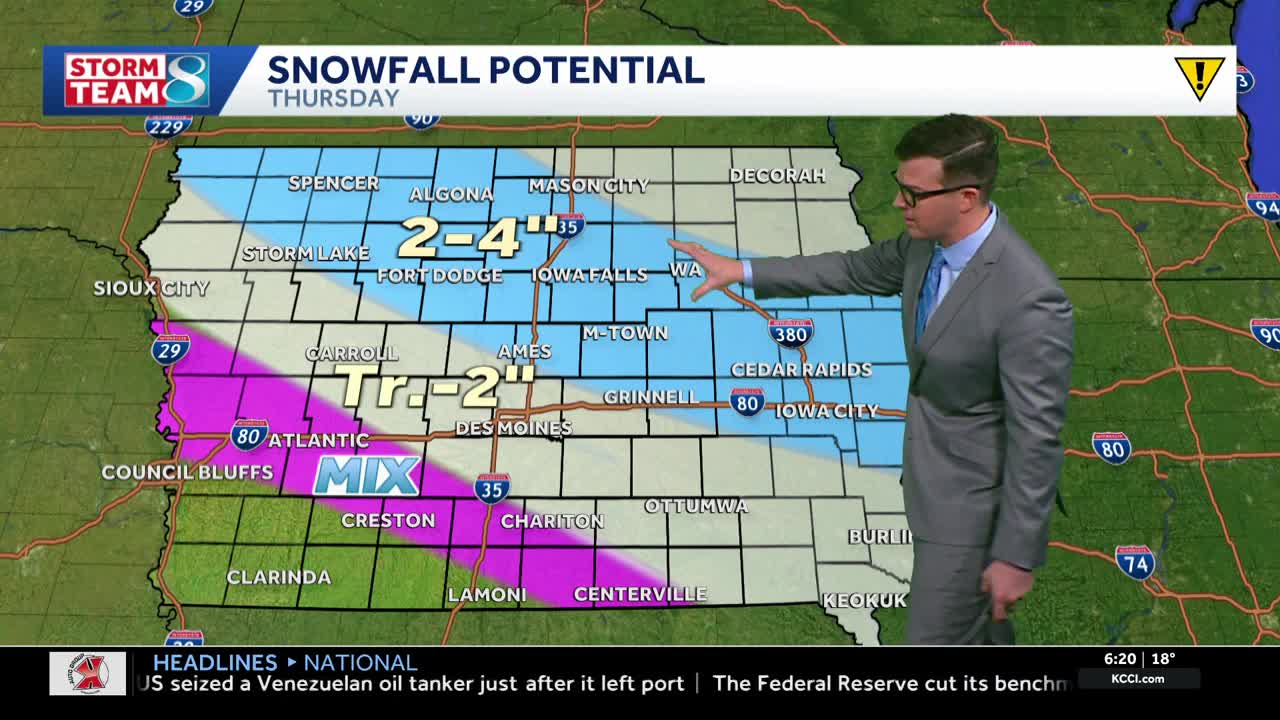 Iowa weather: Snow and ice chances return today with more snow for our ...