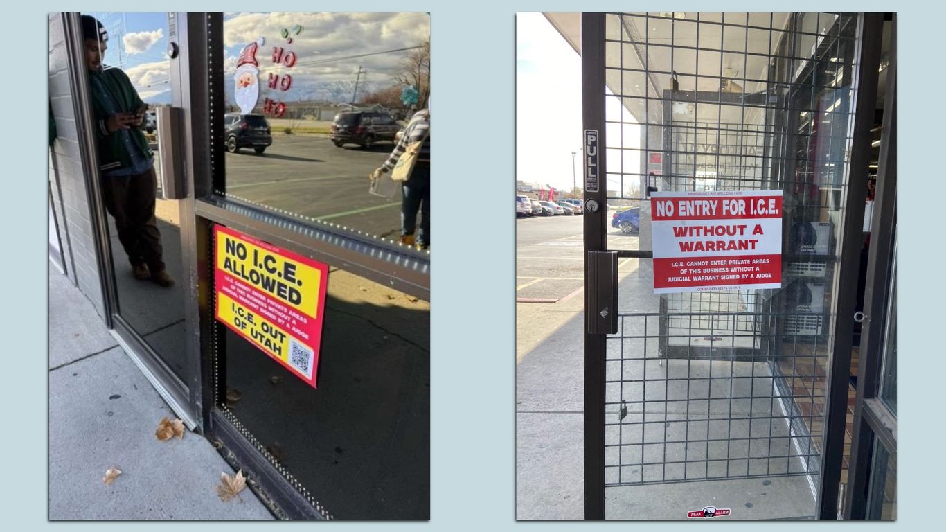 Salt Lake businesses post signs to keep ICE agents out