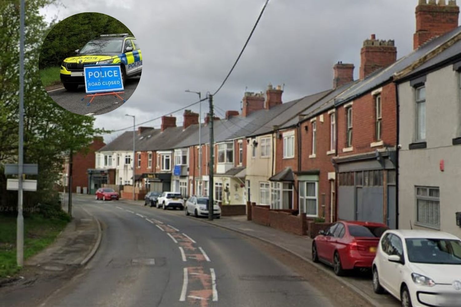 Man arrested after car collides with residential house in Sunderland