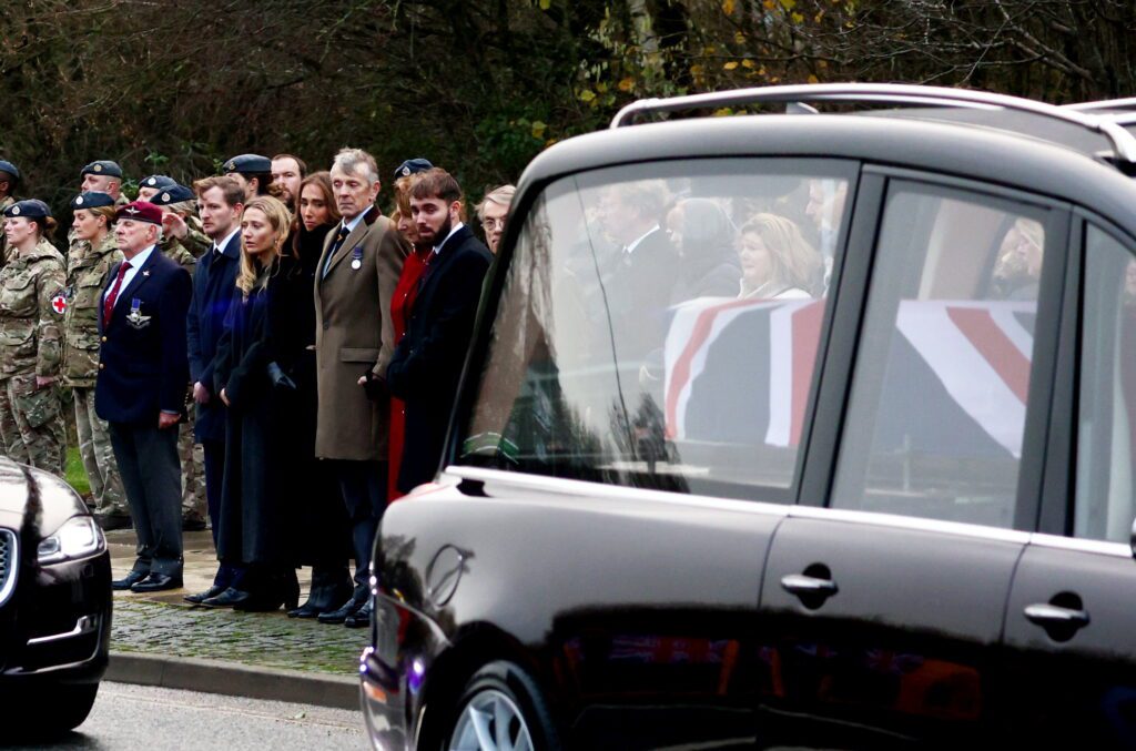 Pictures capture repatriation of British soldier killed in Ukraine