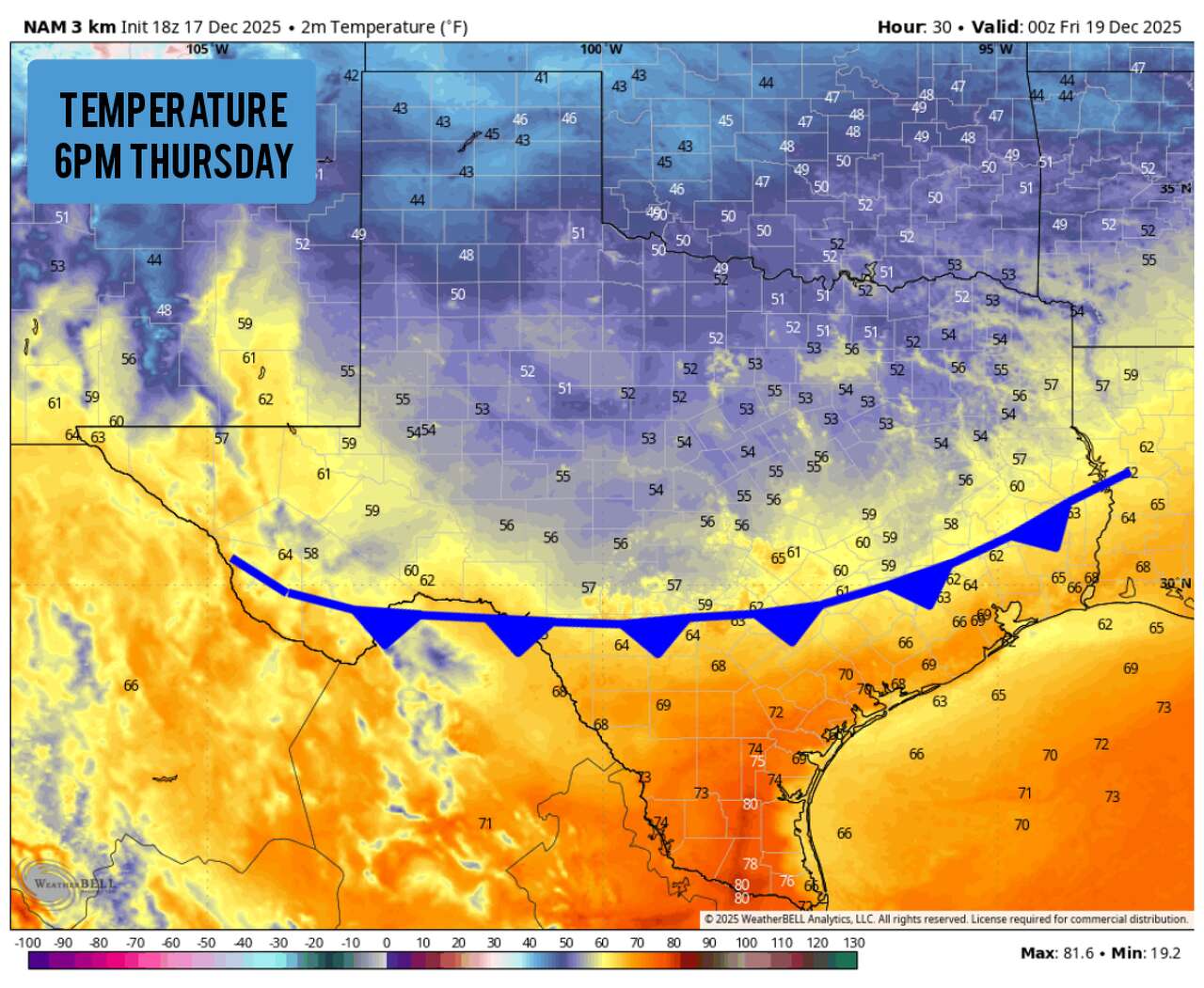 South Texas weather: Warm Thursday, but a cold front will hit the ...