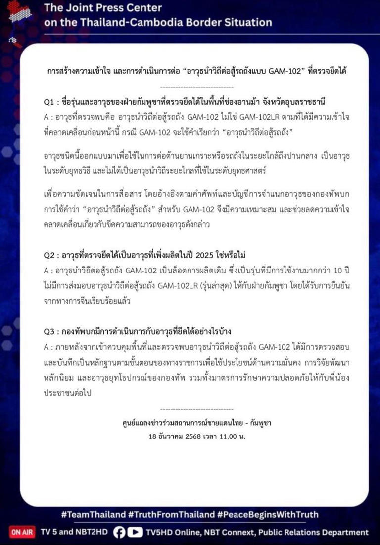 กองทัพชี้ ยึด 