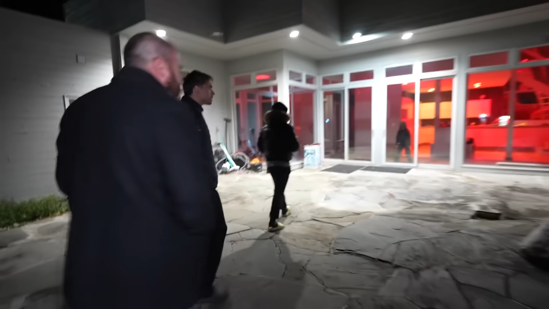 Scary boy traps everyone outside