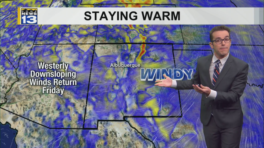 Windy to start in East New Mexico & more record warmth