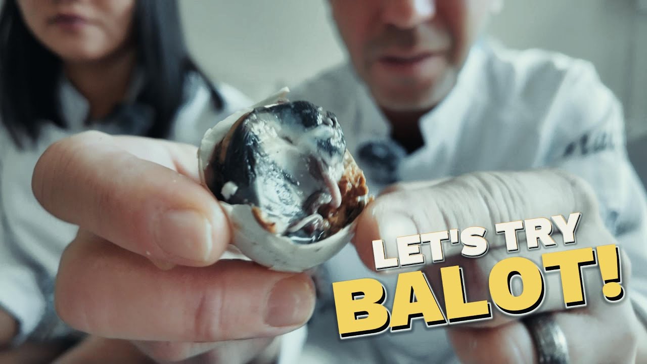 Italian try balut for the first time!