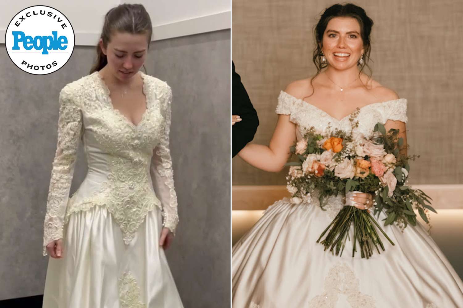 Bride transforms 12 thrifted vintage gown into dream wedding dress 'I