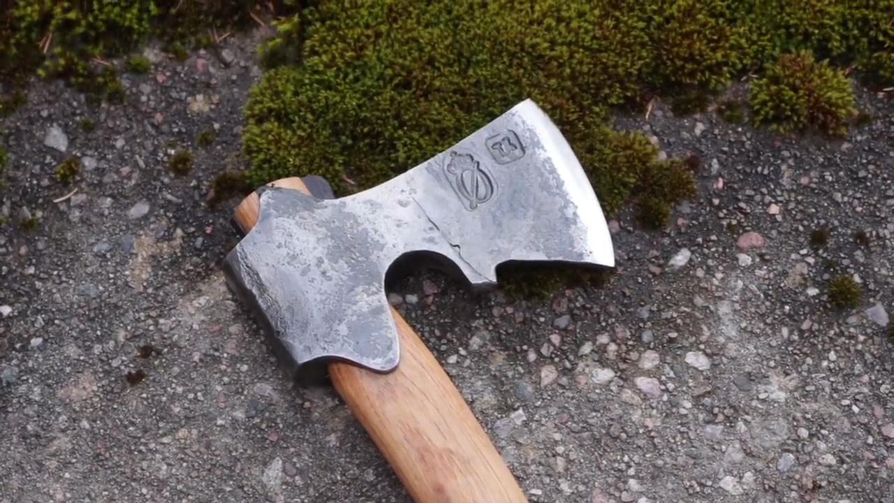 Forging a medieval axe