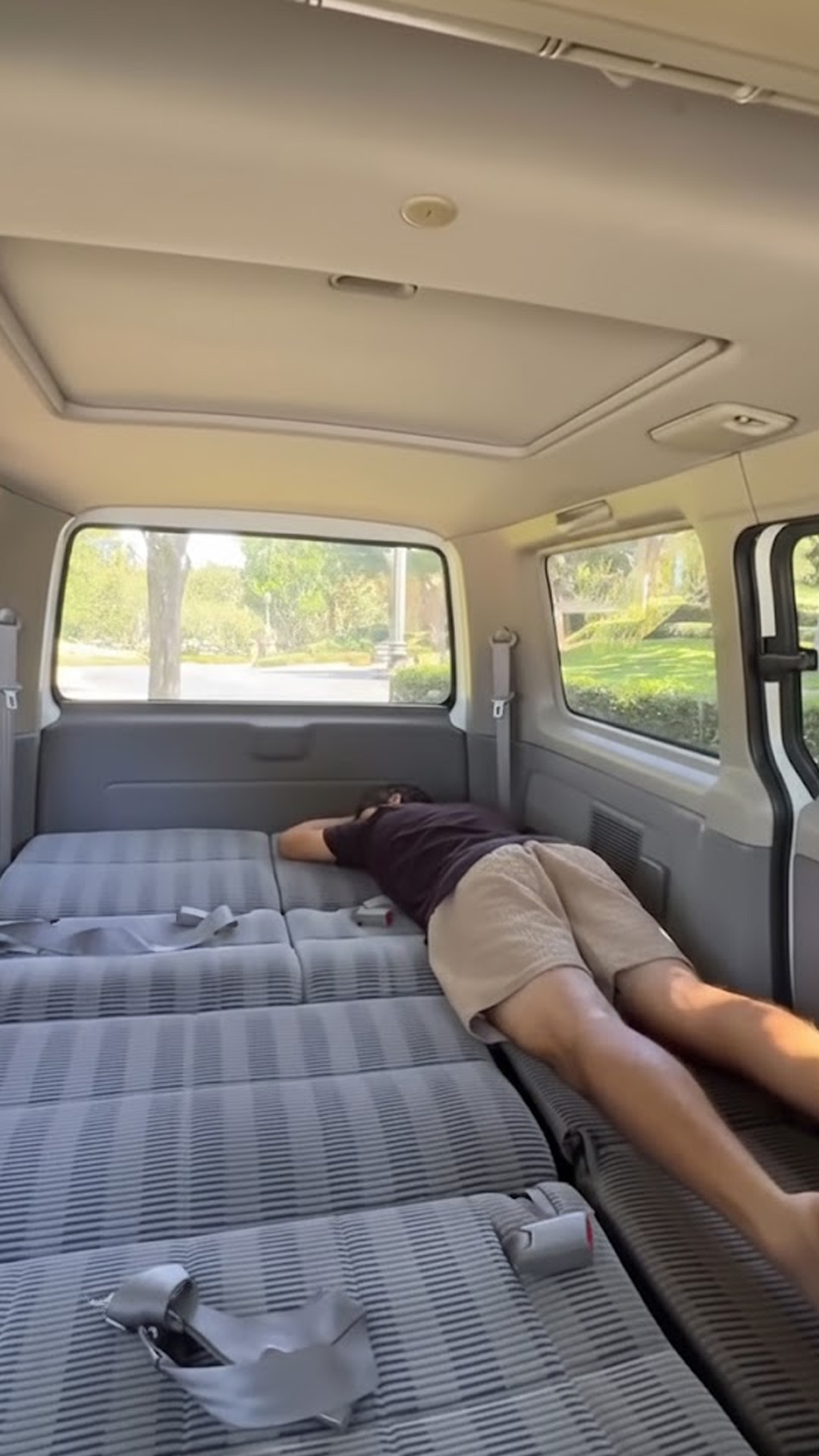Sleeping in this car is actually possible