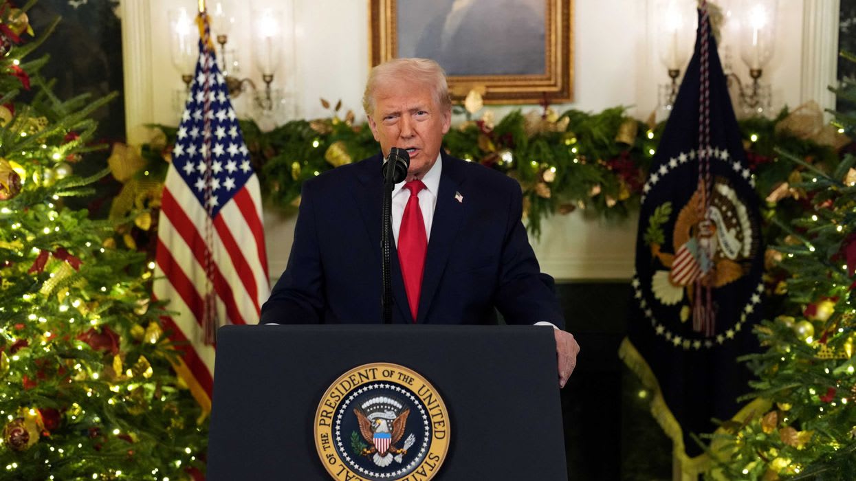 Trump boasts about economic and world success in angry national address