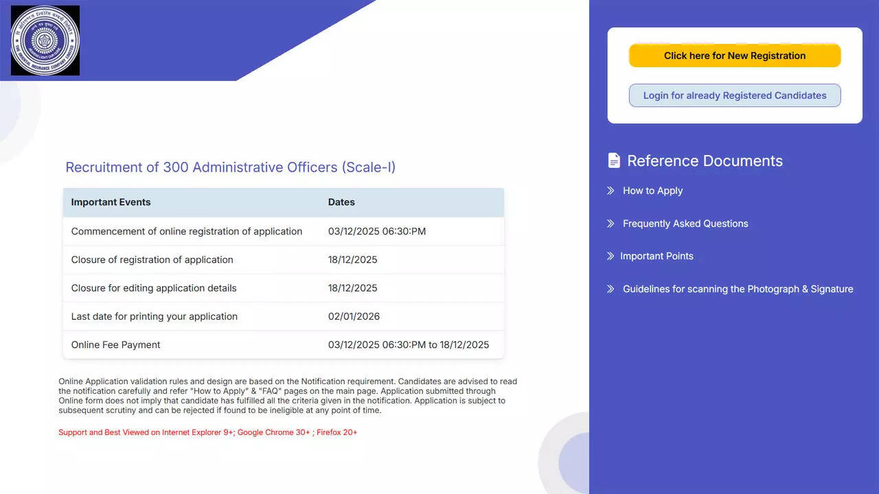 OICL AO recruitment 2025: Last date to apply online for 300 ...