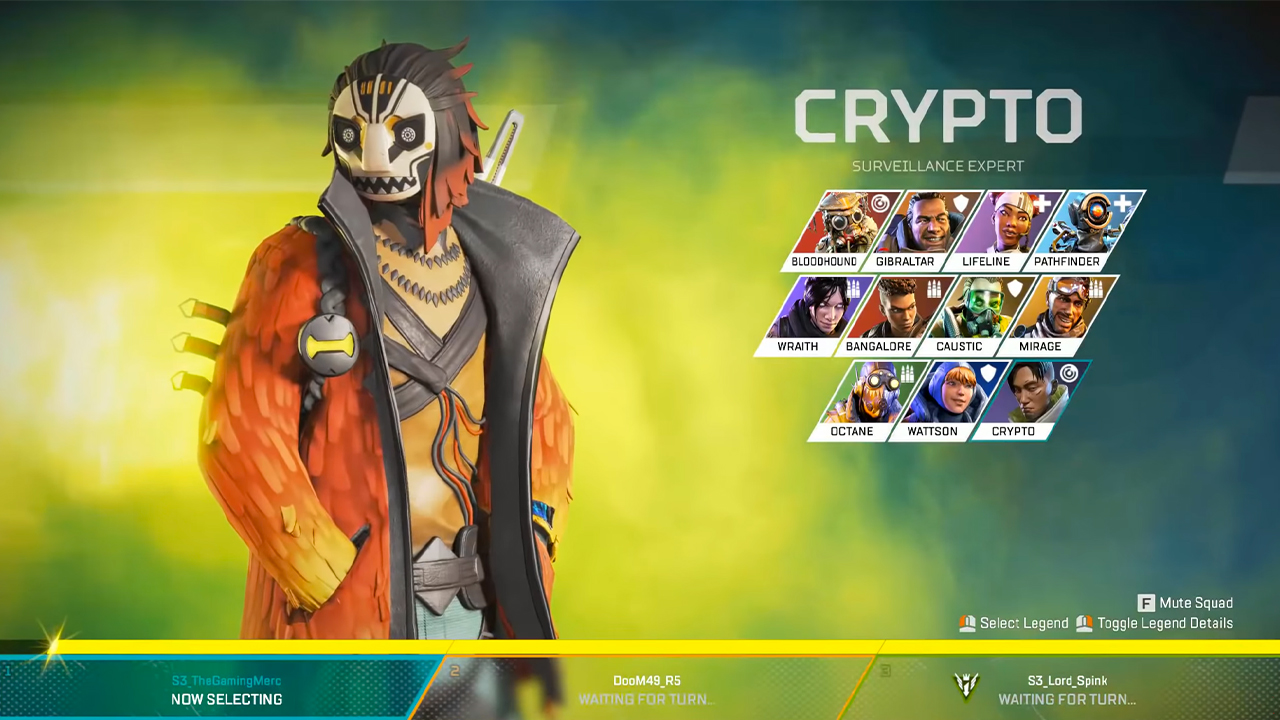 Apex Legends Crypto overview: Gameplay tips and legendary skin showcase |  Watch