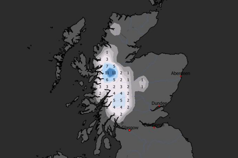 Weather maps predict where in Scotland can expect 11cm of snow this week