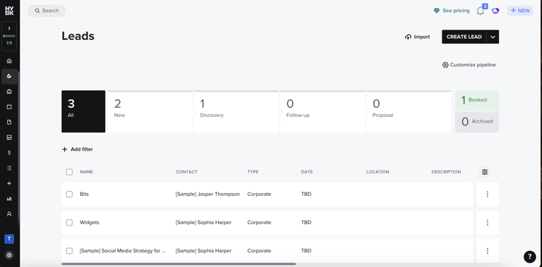 HoneyBook CRM review 2026