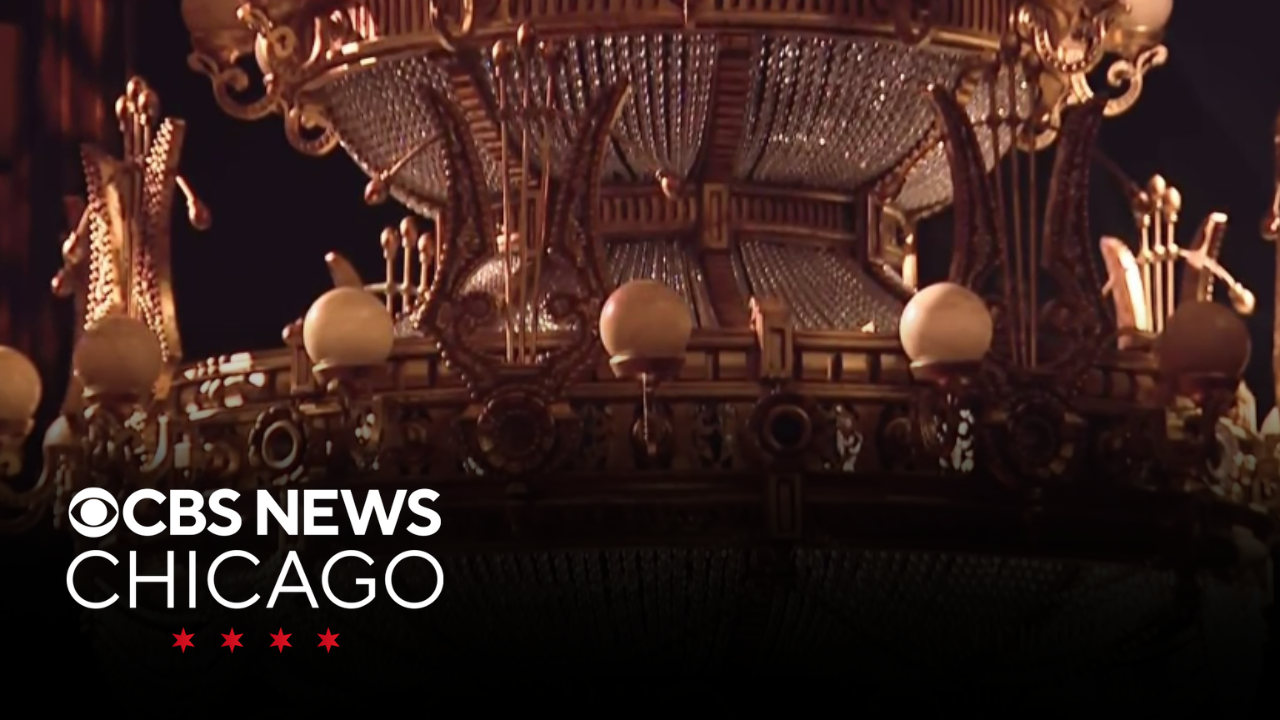 Behind the scenes of the chandelier from 