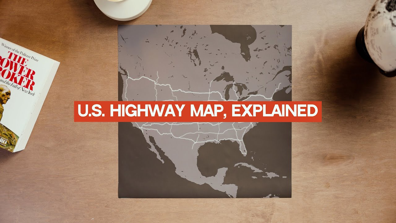 US highway map, explained