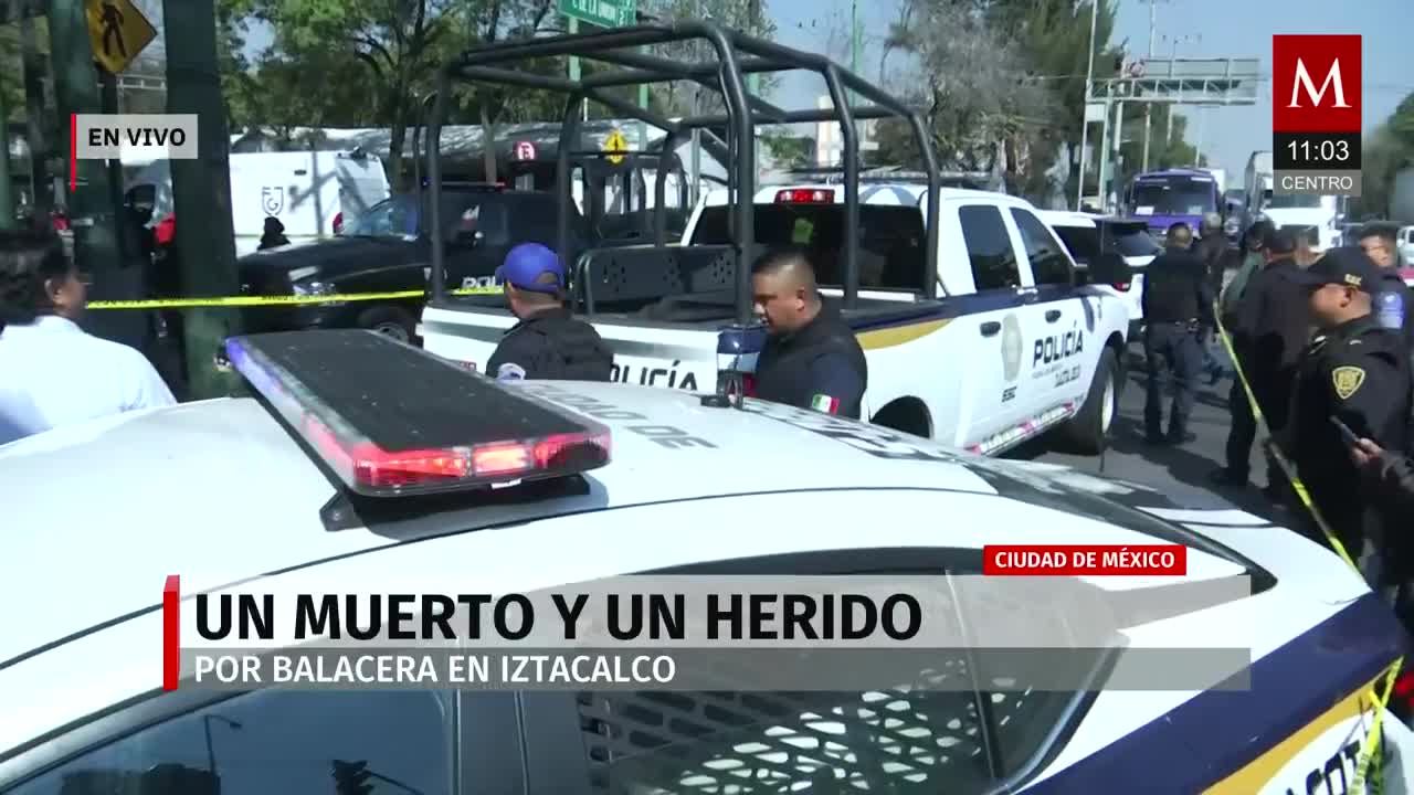 Balacera en Iztacalco deja una muerta y un herido grave, CDMX