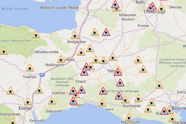 Multiple flood warnings and road closures in place amid Met Office ...